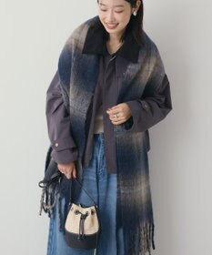 AMERICAN HOLIC チェックシャギーマフラー