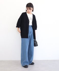 Green Parks 刺繍コードＶネックカーディガン