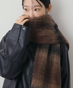 AMERICAN HOLIC チェックシャギーマフラー