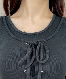 WEGO ヴィンテージライクレースアップT