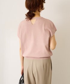 AMERICAN HOLIC 【WEB限定】接触冷感ラメフレンチスリーブニットプルオーバー
