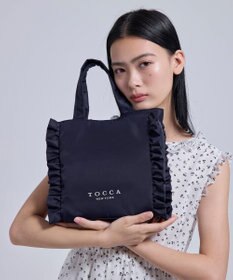 TOCCA 【美人百花掲載】【一部カラー撥水】TRIM WAVES MINITOTE ミニトートバッグ