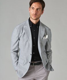 GOTAIRIKU 【吸汗速乾】クールマックス鹿の子 半袖ビズシャツ_ボタンダウン