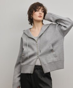 GRACE CONTINENTAL フォルムニットパーカー