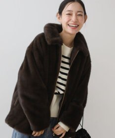 Green Parks ミンクライクファーブルゾン