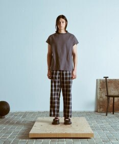 WEGO 【ウエストゴム】オンブレチェックイージーパンツ