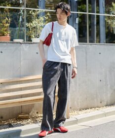 WEGO 【ユニセックス着用ITEM/ウエストゴム】ユルフィットデニムイージーパンツ