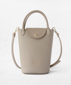 TOCCA 【八木アリサさん着用】PETAL SILHOUETTE LEATHER POCHETTE ポシェット ベージュ系