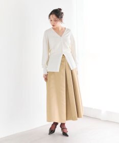 #Newans ヘビーサテンフレアースカート