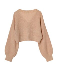 earth music&ecology ポコポコヤーンショートカーディガン