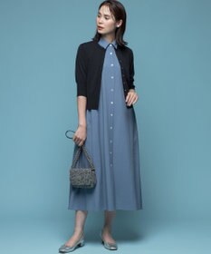 組曲 L ドライタッチ 5分袖カーディガン