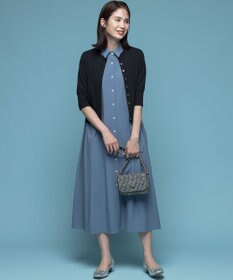 組曲 L ドライタッチ 5分袖カーディガン