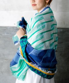 POLS コットン・キュプラ FUSAスカーフ