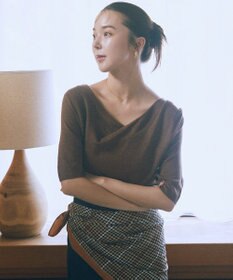 earth music&ecology ドレープニットプルオーバー