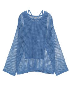 earth music&ecology ＳＥＴ２点メッシュプルオーバー＋タンクトップ