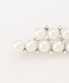 23区 パールダブルライン ブローチ