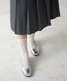 Bridget Birkin 【Bridget Birkin】エラスティックバンドスクエアバレエシューズ