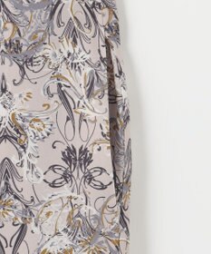 自由区 L 【洗える】バロックプリント ワンピース