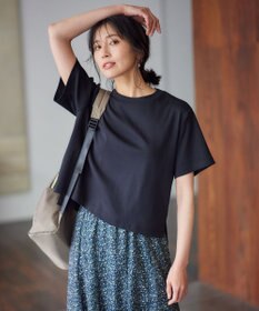 ANY 【接触冷感】クロップド丈半袖Tシャツ