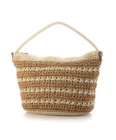 UNBILLION カシュカシュ cachecache / ボーダーコンビ編みワンハンドル2wayミニトート