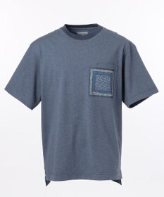 JOSEPH ABBOUD MOUNTAIN 【SPACE】OG綿スクエアドットプリント ポケTシャツ