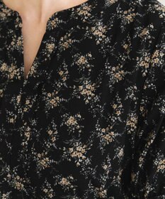 Tiaclasse 【洗える】キャンディースリーブ花柄ワンピース