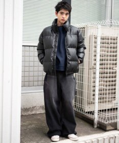 WEGO 【ユニセックス着用ITEM/SMLサイズ展開】PUパデッドブルゾン