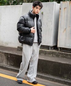 WEGO 【ユニセックス着用ITEM/SMLサイズ展開】PUパデッドブルゾン