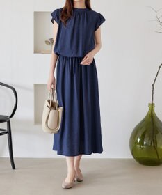 Tiaclasse 【洗える】フリル袖ワンピース