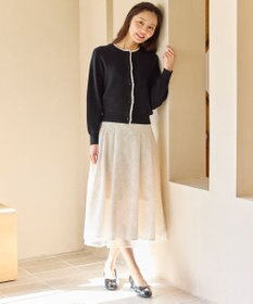 Feroux きらめきチェックフレア スカート