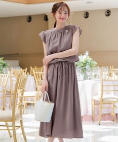 Tiaclasse 【洗える】フリル袖ワンピース