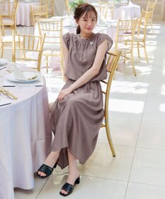 Tiaclasse 【洗える】フリル袖ワンピース