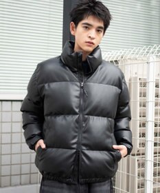 WEGO 【ユニセックス着用ITEM/SMLサイズ展開】PUパデッドブルゾン