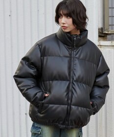 WEGO 【ユニセックス着用ITEM/SMLサイズ展開】PUパデッドブルゾン