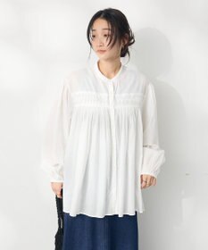 CRAFT STANDARD BOUTIQUE インド綿ピンタックブラウス