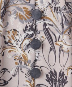 自由区 L 【洗える】バロックプリント ワンピース