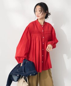 CRAFT STANDARD BOUTIQUE インド綿ピンタックブラウス