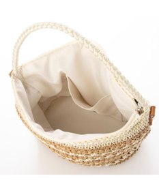 UNBILLION カシュカシュ cachecache / ボーダーコンビ編みワンハンドル2wayミニトート