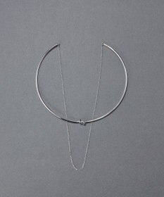 Phoebe ノットラインレイヤードチョーカー　シルバー/ネックレス/ネックカフ/36cm