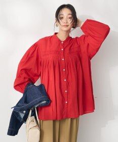 CRAFT STANDARD BOUTIQUE インド綿ピンタックブラウス