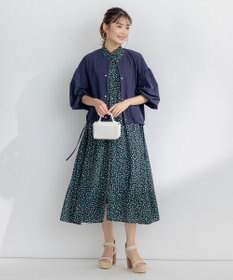 組曲 【洗える】プティフラワージョーゼットシフォン ワンピース