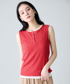 ANY 【2SET】ツインセットヘンリーネックタンクトップ