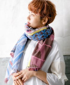 POLS コットン・キュプラ FUSAスカーフ
