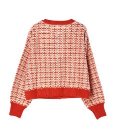 Green Parks ・ｆｕｒｒｙ　ｒａｔｅ　ツィードラメニットカーディガン