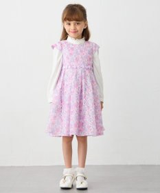 ANY KIDS リボン付きスタンドカラーブラウス