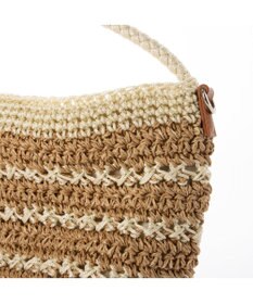 UNBILLION カシュカシュ cachecache / ボーダーコンビ編みワンハンドル2wayミニトート