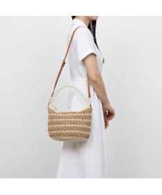 UNBILLION カシュカシュ cachecache / ボーダーコンビ編みワンハンドル2wayミニトート