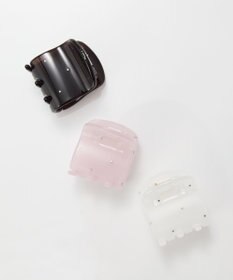 Phoebe <オンワード限定セット>【痛くないシリーズ】ミルキースタッズミニバンスクリップ×パワーストーンイヤリング