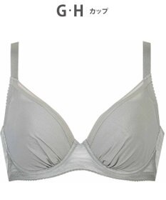 WACOAL 【小さく見せるブラ】 シンプル ブラジャー 着やせ効果 コンパクトにメイク バストの突出をおさえる 背中の段差を軽減 大きいサイズ レディース BRB452 /ワコール