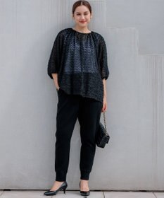 23区 L 【Lサイズ限定】ヴィスコースストレッチ ジョグ パンツ